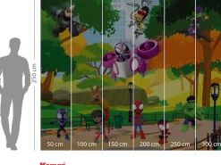 Komar Fototapete »Digitaldruck Vlies -Spidey Scavenger Hunt - Größe 300 x 250 cm« bedruckt glatt Kinderzimmer