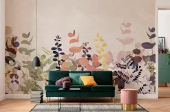 Komar Fototapete »Digitaldruck Vlies -Foggy Shrub - Größe 400 x 250 cm« bedruckt glatt Wohnzimmer, Schlafzimmer