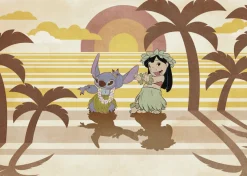 Komar Fototapete »Disney Lilo and Stitch Hula Harmony« Comic | bedruckt glatt
