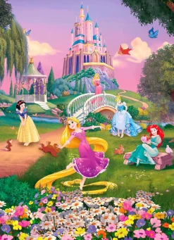 Komar Fototapete »Disney Princess Sunset - Größe 184 x 254 cm« bedruckt glatt Kinderzimmer