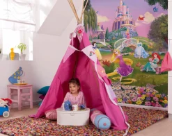 Komar Fototapete »Disney Princess Sunset - Größe 184 x 254 cm« bedruckt glatt Kinderzimmer