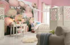 Komar Fototapete »Gentle Rosé - Größe 368 x 254 cm« bedruckt glatt Wohnzimmer, Schlafzimmer