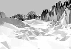 Komar Fototapete »Icefields - Größe 368 x 254 cm« bedruckt glatt Wohnzimmer, Schlafzimmer