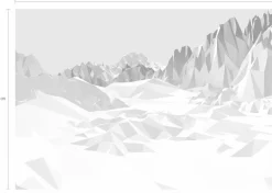 Komar Fototapete »Icefields - Größe 368 x 254 cm« bedruckt glatt Wohnzimmer, Schlafzimmer