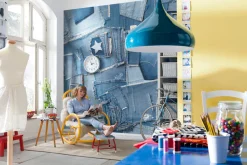 Komar Fototapete »Jeans - Größe 368 x 254 cm« bedruckt glatt Wohnzimmer, Schlafzimmer