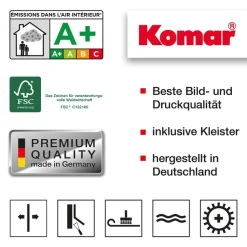 Komar Fototapete »Jungara - Größe 368 x 254 cm« bedruckt glatt Wohnzimmer, Schlafzimmer