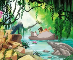 Komar Fototapete »Jungle Book Swimming with Baloo - Größe 368 x 254 cm« bedruckt glatt Kinderzimmer