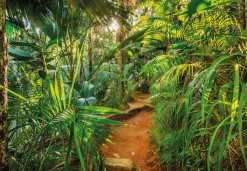 Komar Fototapete »Jungle Trail - Größe 368 x 254 cm« bedruckt glatt Wohnzimmer, Schlafzimmer