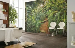 Komar Fototapete »Jungle Trail - Größe 368 x 254 cm« bedruckt glatt Wohnzimmer, Schlafzimmer