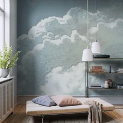 Komar Fototapete »Komar Vlies Fototapete - Vintage Clouds - Größe 250 x 250 cm« bedruckt glatt