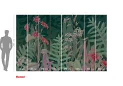 Komar Fototapete »Komar Vlies Fototapete - The Flower Duet - Größe 400 x 250 cm« bedruckt glatt