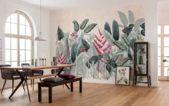 Komar Fototapete »Komar Vlies Fototapete - Soft Jungle - Größe 350 x 250 cm« bedruckt glatt