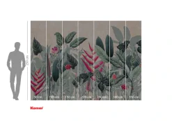 Komar Fototapete »Komar Vlies Fototapete - Soft Jungle - Größe 350 x 250 cm« bedruckt glatt