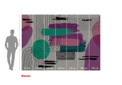 Komar Fototapete »Komar Vlies Fototapete - La Boum- Größe 350 x 250 cm« bedruckt glatt