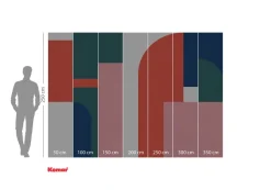 Komar Fototapete »Komar Vlies Fototapete - Geometric Colours - Größe 350 x 250 cm« bedruckt glatt