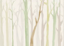 Komar Fototapete »Komar Vlies Fototapete - Shadow Woods - Größe 350 x 250 cm« bedruckt glatt