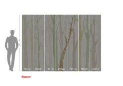 Komar Fototapete »Komar Vlies Fototapete - Shadow Woods - Größe 350 x 250 cm« bedruckt glatt