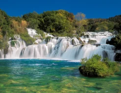 Komar Fototapete »Krka Falls - Größe 368 x 254 cm« bedruckt glatt Wohnzimmer, Schlafzimmer