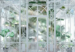 Komar Fototapete »Orangerie - Größe 368 x 254 cm« bedruckt glatt Wohnzimmer, Schlafzimmer
