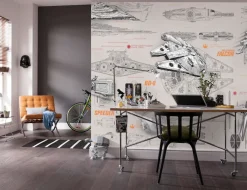 Komar Fototapete »STAR WARS Blueprints - Größe 368 x 254 cm« bedruckt glatt Kinderzimmer