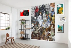 Komar Fototapete »STAR WARS Classic Cartoon Collage - Größe 184 x 254 cm« bedruckt glatt Kinderzimmer