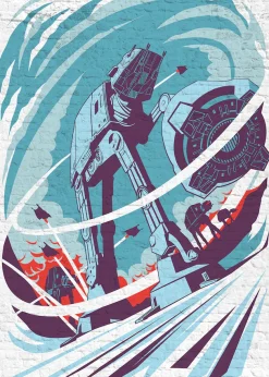 Komar Fototapete »Star Wars Classic Concrete Hoth« Comic | bedruckt glatt