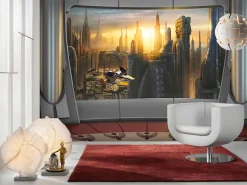 Komar Fototapete »STAR WARS Coruscant View - Größe 368 x 254 cm« bedruckt glatt Kinderzimmer