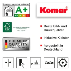 Komar Fototapete »STAR WARS EP9 Movie Poster Wide - Größe 368 x 254 cm« bedruckt glatt Kinderzimmer