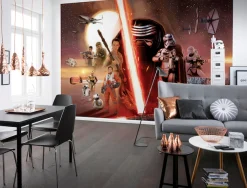 Komar Fototapete »STAR WARS EP7 Collage - Größe 368 x 254 cm« bedruckt glatt Kinderzimmer