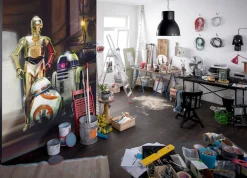 Komar Fototapete »STAR WARS Three Droids - Größe 184 x 254 cm« bedruckt glatt Kinderzimmer