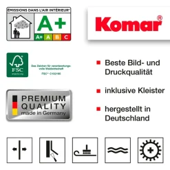 Komar Fototapete »Sunny Day - Größe 368 x 254 cm« bedruckt glatt Wohnzimmer, Schlafzimmer