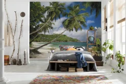 Komar Fototapete »Tropical Sea - Größe 368 x 254 cm« bedruckt glatt Wohnzimmer, Schlafzimmer