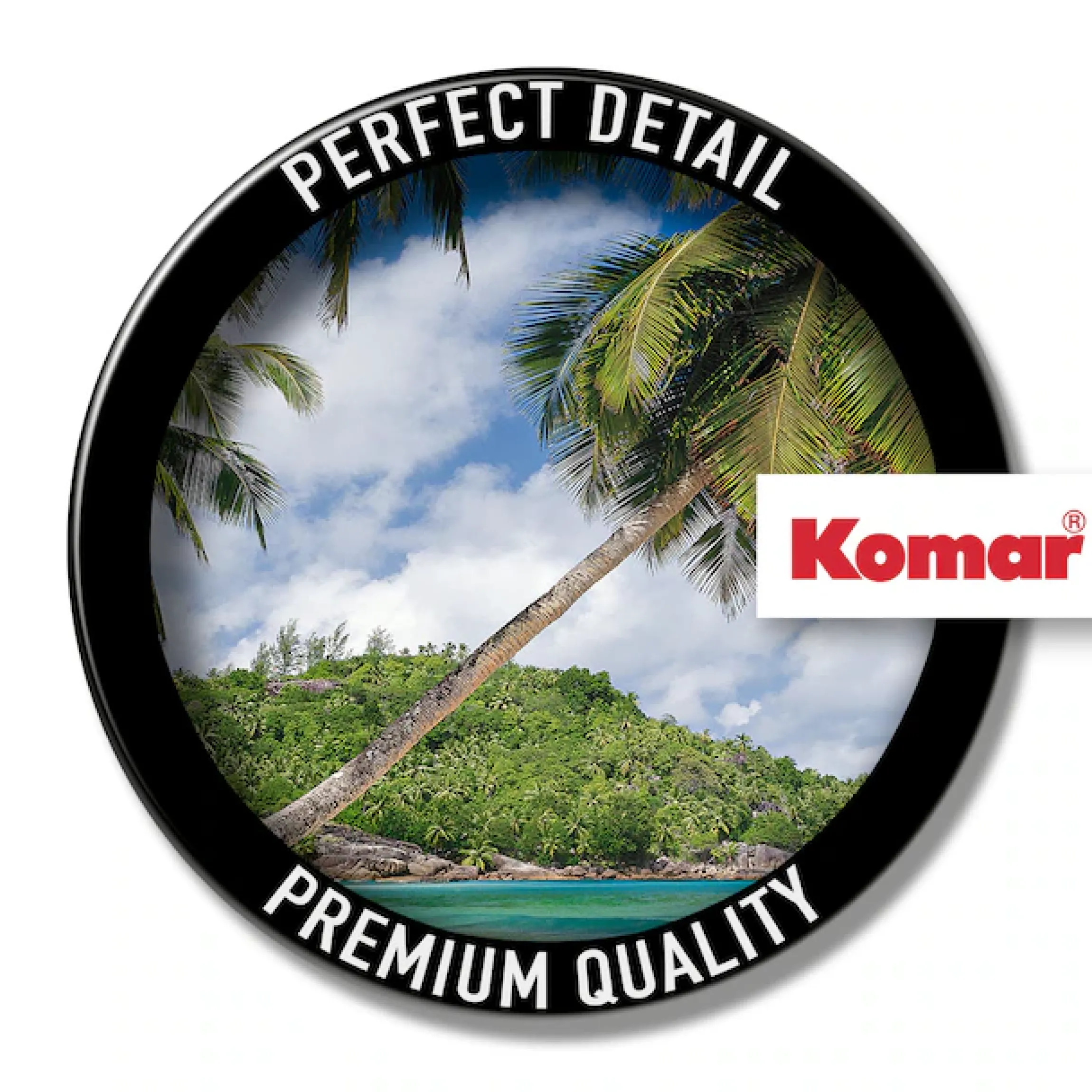 Komar Fototapete »Tropical Sea - Größe 368 x 254 cm« bedruckt glatt Wohnzimmer, Schlafzimmer