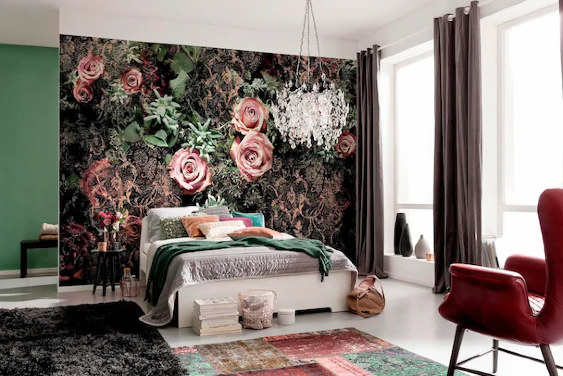 Komar Fototapete »Velvet - Größe 368 x 254 cm« bedruckt glatt Wohnzimmer, Schlafzimmer