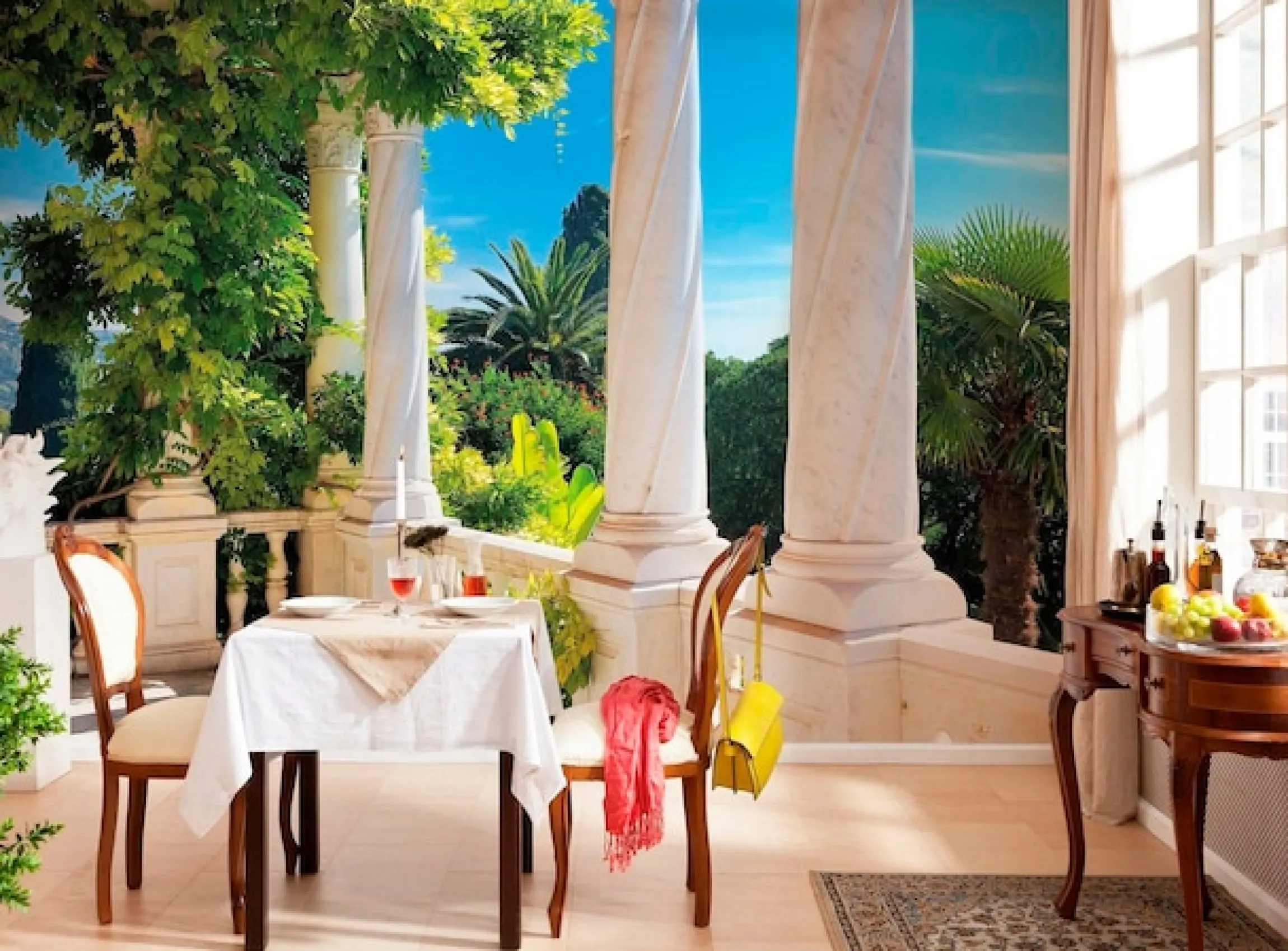 Komar Fototapete »Villa Liguria - Größe 368 x 254 cm« bedruckt glatt Wohnzimmer, Schlafzimmer