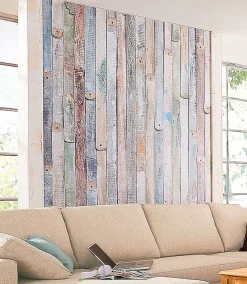 Komar Fototapete »Vintage Wood - Größe 184 x 254 cm« bedruckt glatt Wohnzimmer, Schlafzimmer