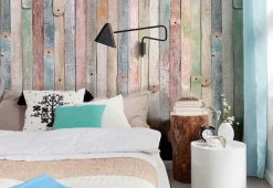 Komar Fototapete »Vintage Wood - Größe 184 x 254 cm« bedruckt glatt Wohnzimmer, Schlafzimmer