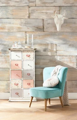Komar Fototapete »Vlies Fototapete - Shabby Chic - Größe 368 x 248 cm« Motiv | bedruckt glatt