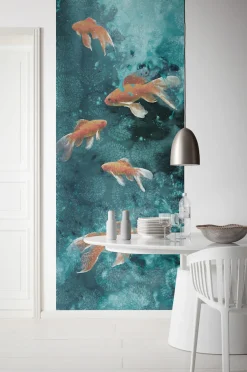 Komar Fototapete »Vlies Fototapete - Fische - Größe 100 x 250 cm« Motiv | bedruckt glatt