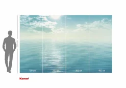 Komar Fototapete »Vlies Fototapete - La Mer Bleue - Größe 400 x 250 cm« Motiv | bedruckt glatt