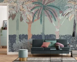 Komar Fototapete »Vlies Fototapete - Patterned Palms - Größe 400 x 250 cm« Motiv | bedruckt glatt