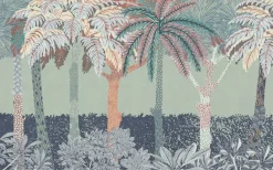 Komar Fototapete »Vlies Fototapete - Patterned Palms - Größe 400 x 250 cm« Motiv | bedruckt glatt