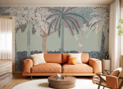 Komar Fototapete »Vlies Fototapete - Patterned Palms - Größe 400 x 250 cm« Motiv | bedruckt glatt