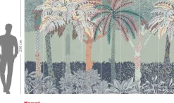 Komar Fototapete »Vlies Fototapete - Patterned Palms - Größe 400 x 250 cm« Motiv | bedruckt glatt