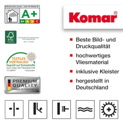 Komar Fototapete »Vlies Fototapete - Skyline - Größe 100 x 280 cm« Motiv | bedruckt glatt
