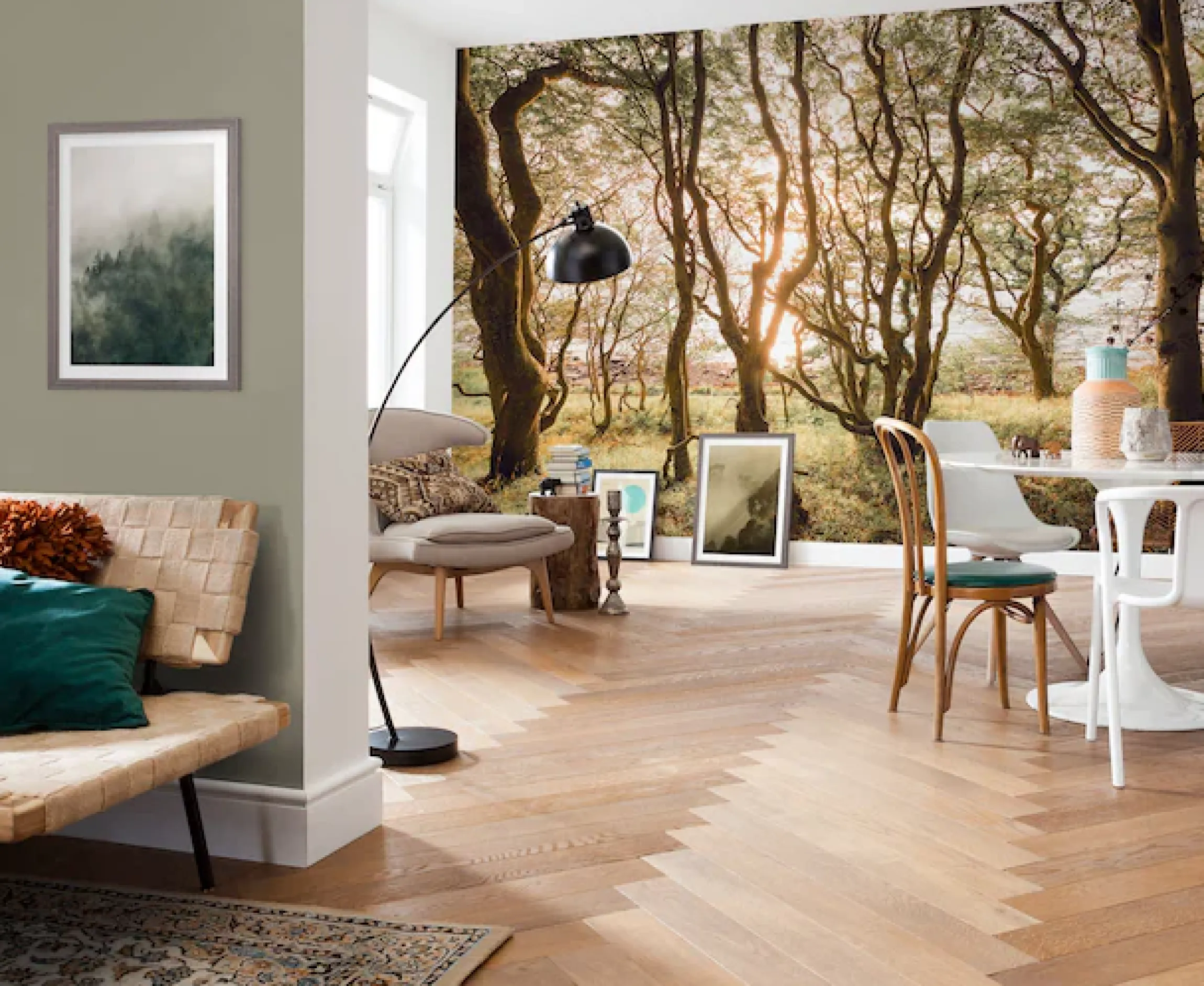 Komar Fototapete »Vlies Fototapete - Bold Birch - Größe 400 x 250 cm« Motiv | bedruckt glatt