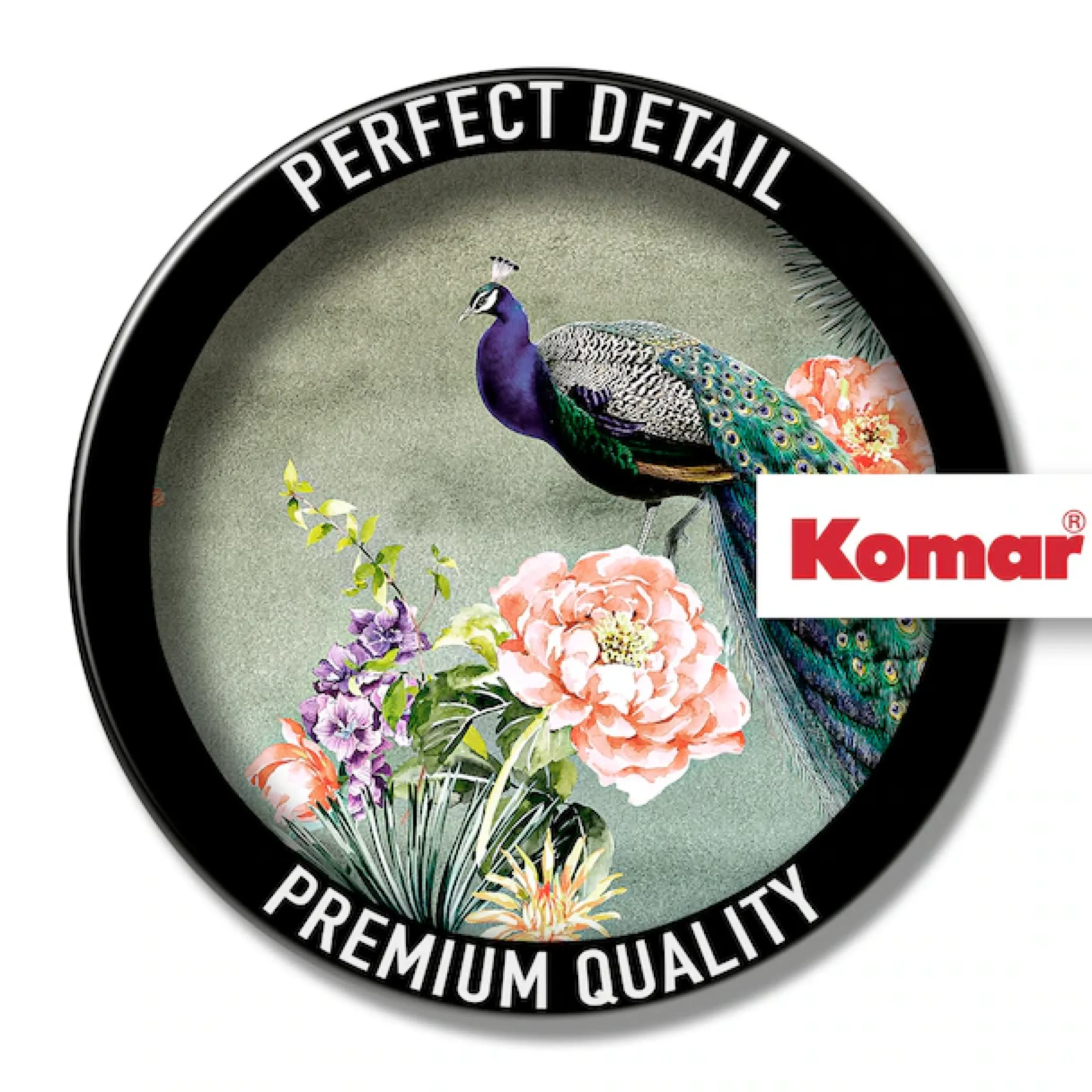 Komar Fototapete »Vlies Fototapete - Pfau - Größe 200 x 250 cm« Motiv | bedruckt glatt