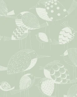 Komar Fototapete »Vlies Fototapete - Naive Birds - Größe 200 x 250 cm« Motiv | bedruckt glatt