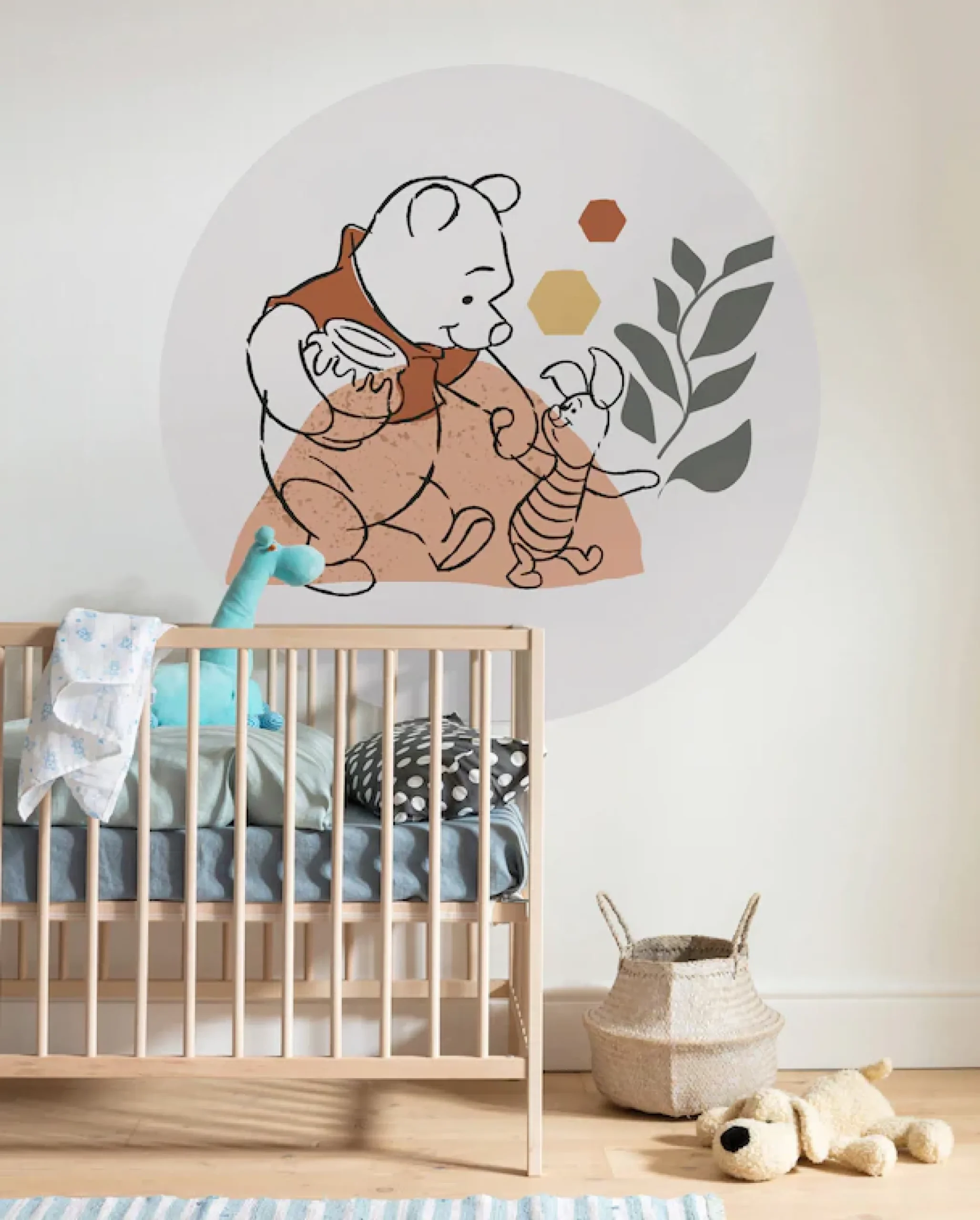 Komar Fototapete »Vlies selbstklebend - Winnie the Pooh Soulmate - Größe 125 x 125 cm« bedruckt glatt Kinderzimmer