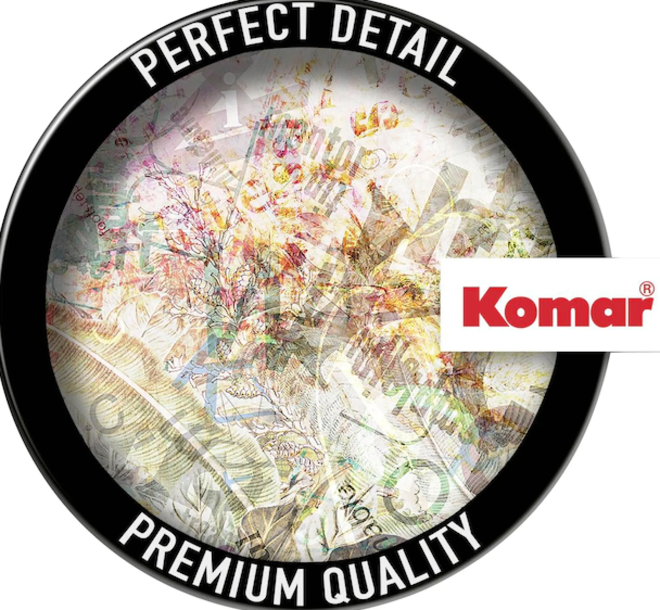 Komar Fototapete »Vlies selbstklebend - Round Stories - Größe 125 x 125 cm« bedruckt glatt Wohnzimmer, Schlafzimmer